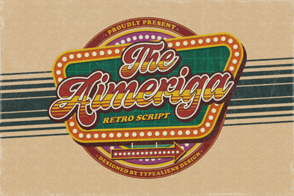 Aimeriga: A Vintage Script Font for a Trustworthy Brand Look