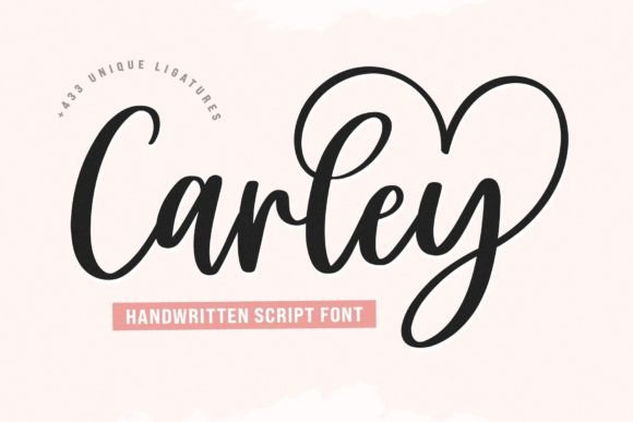 Carley: A Romantic Script Typeface for Digital Designers
