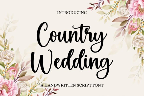 Country Wedding Font: A Designer's Secret for Campaign Elegance