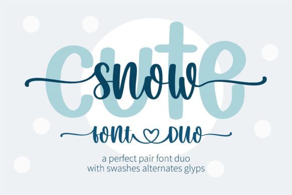 Discover Snow Cute Duo: A Versatile Font for Editorial Design