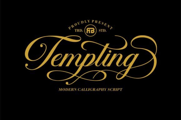 Discover Tempting: A Dazzling Script Font for Creative Projects