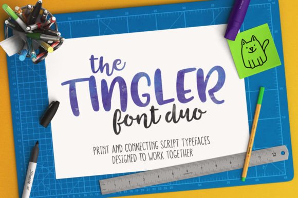 Discover the Charm of Tingler Duo Font for Craft Projects