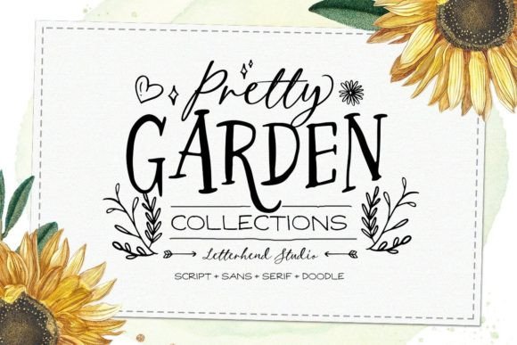 Elevate Your Visual Communication with the Pretty Garden Font Trio
