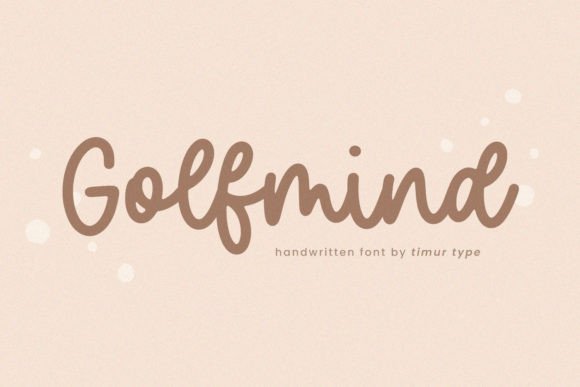 Golfmind: A Handwritten Font Built for Digital Brand Polish