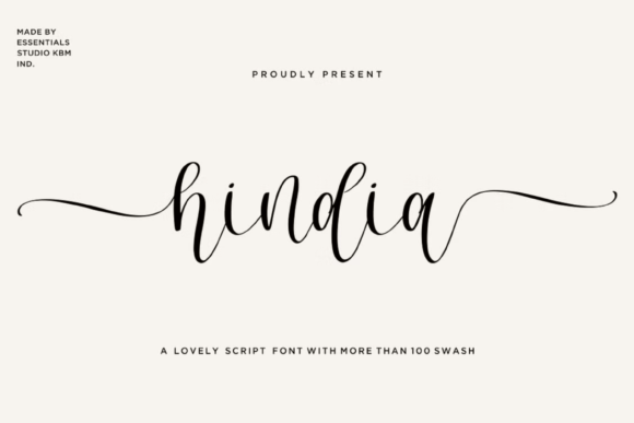 Hindia Font: A Modern Handwritten Typeface for Elegant Web Design