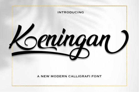 Keningan: The Casual Calligraphy Font for Clear Campaign Messages