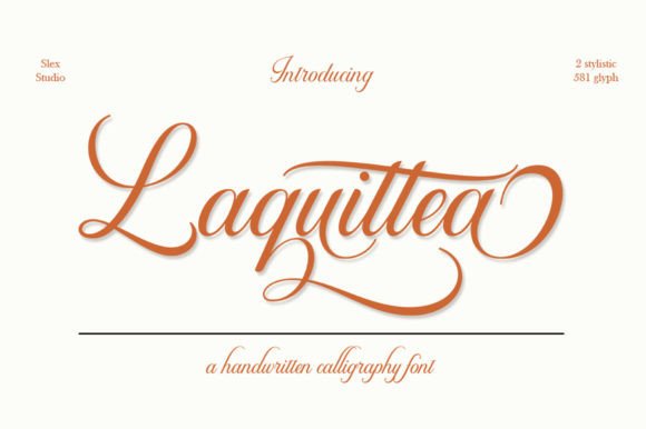 Laquittea: A Balanced Script Font for Digital Identity