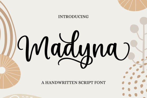 Madyna: A Script Font for Romantic Editorial Design