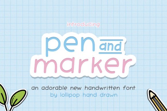 Pen and Marker Font: A Handwritten Touch for Your Brand