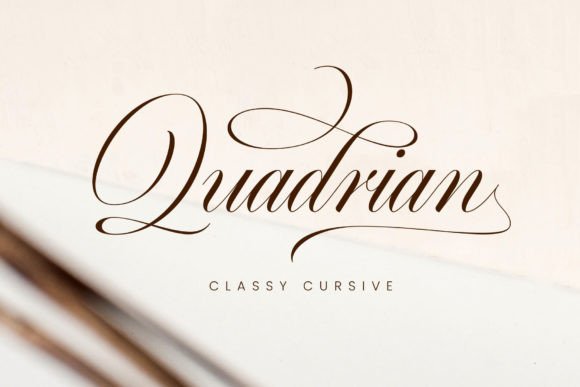Quadrian: A Modern Calligraphy Font for Web Design