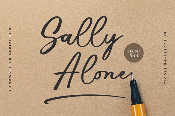 Sally Alone Font: A Script Typeface That Makes Your Message Feel