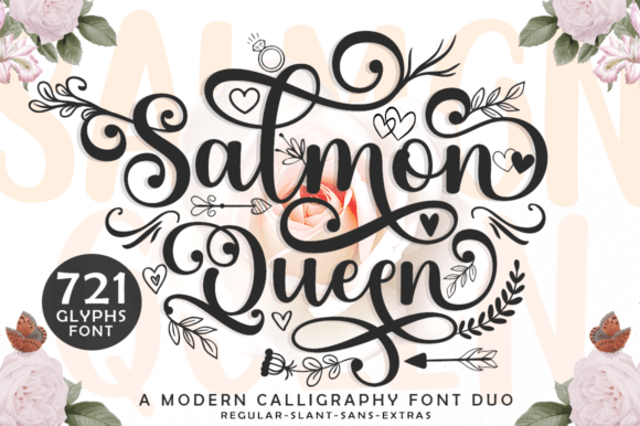 Salmon Queen Duo: A Modern Font Pair for Marketing Design