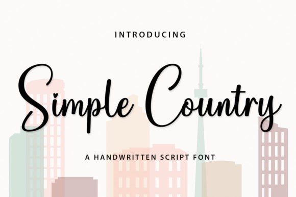 Simple Country: A Script Font That Refines Your Digital Brand