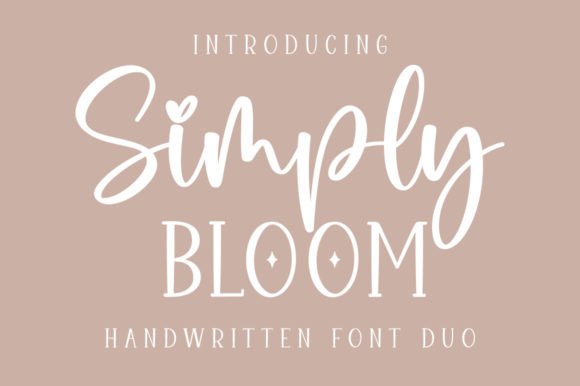 Simply Bloom Duo: A Designer’s Font for Digital Charm