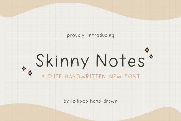 Skinny Notes: A Handwritten Font Designed for Digital Readability