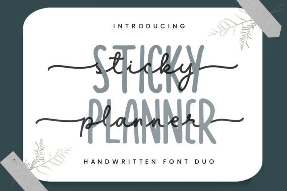 Sticky Planner: A Versatile Font for Editorial Design