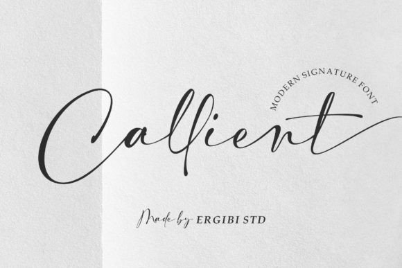 The Callient Typeface: A Modern Signature Font for Digital Design