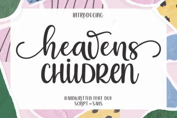 Transform Your Brand with Heavens Children Duo Font